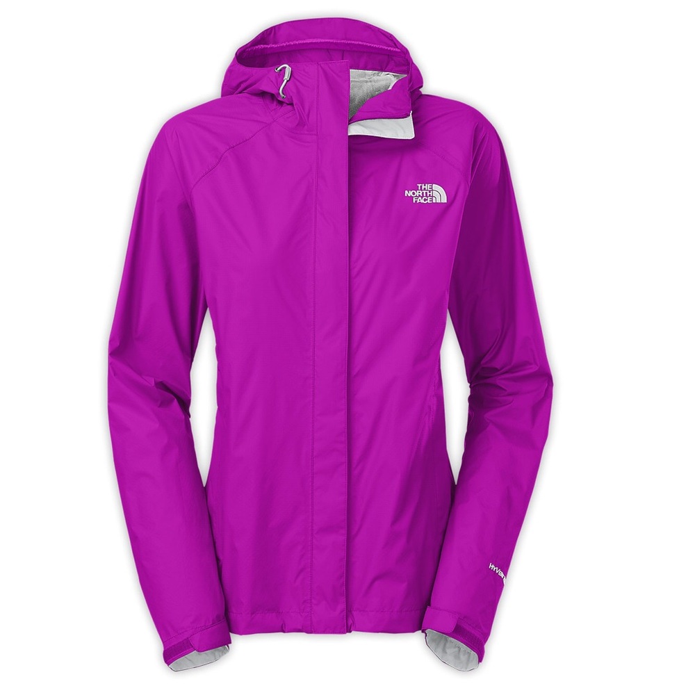 The north face rain jacket hyvent 2.5l purple